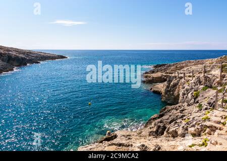 Porto Limnionas Bucht auf der Insel Zakynthos, Griechenland Stockfoto