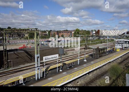 bishops stortford Bahnhof, malerische Marktstadt hertfordshire england großbritannien Stockfoto