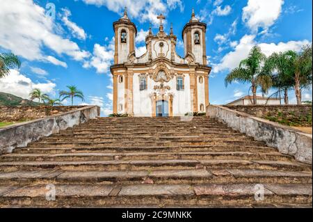 Nossa Senhora Do Carmo Kirche, Ouro Preto, Minas Gerais, Brasilien Stockfoto