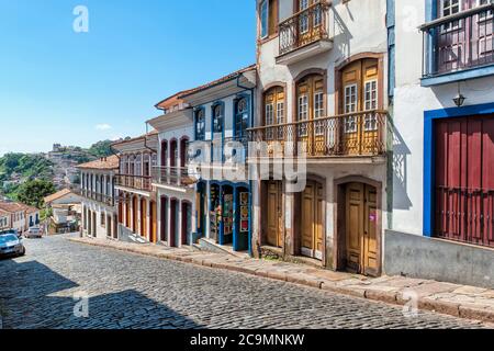 Ouro Preto, Straßen, Minas Gerais, Brasilien Stockfoto
