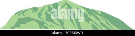 Hill Mountain Icon auf weißem Hintergrund, flacher Stil, Vektorgrafik Stock Vektor
