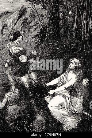 Walpurgisnacht, erster Teil des tragischen Stücks Faust von Johann Wolfgang von Goethe Stockfoto