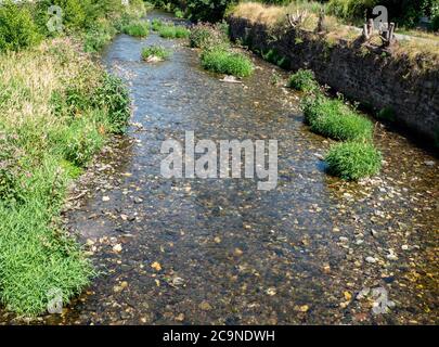 Goeltzsch Fluss im Vogtland Ostdeutschland Stockfoto