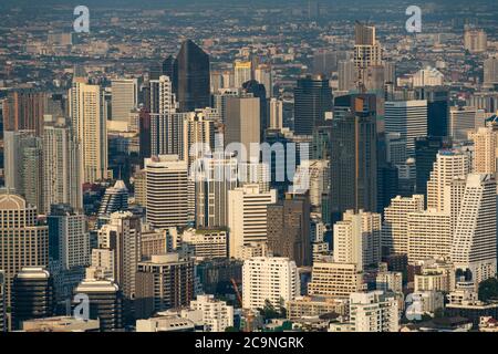Stadtbild und Skyline von Bangkok City, Thailand.