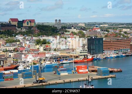 St. John's Port - Neufundland, Kanada. Stockfoto