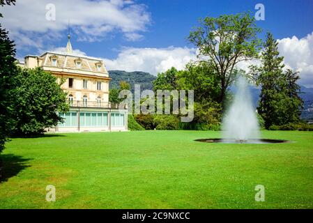 Villa Taranto in Verbania, Region Piemont, Italien: Die Villa des Gartens, die jetzt von der lokalen Regierung genutzt wird Stockfoto