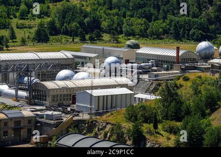 ONERA Französisches Luftfahrtforschungszentrum, Windkanäle, Avrieux, Modane, Maurienne-Tal, Frankreich Stockfoto