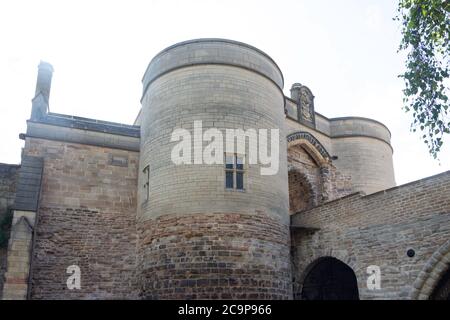 The Castle Gate House, Nottingham Castle, Lenton Road, Nottingham, Nottinghamshire, England, Vereinigtes Königreich, Stockfoto