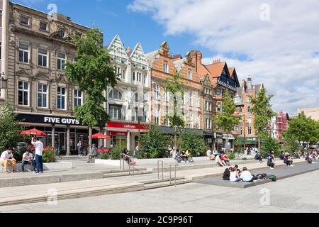 Long Row, Old Market Square, Nottingham, Nottinghamshire, England, Großbritannien, Stockfoto