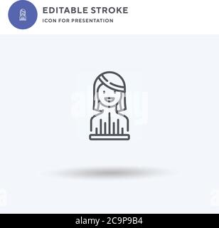 Hologramm Icon Vektor, gefüllt flache Zeichen, solides Piktogramm isoliert auf weiß, Logo-Illustration. Hologramm-Symbol für die Präsentation. Stock Vektor