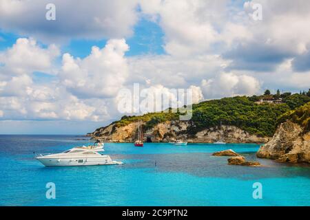 Voutoumi Strand, Antipaxos Insel, Griechenland Stockfoto