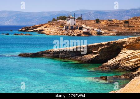 Chora auf der Insel Pano Koufonisi, Griechenland Stockfoto