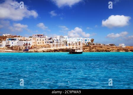 Chora auf der Insel Pano Koufonisi, Griechenland Stockfoto
