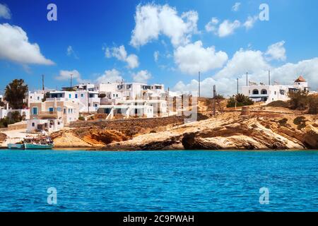 Chora auf der Insel Pano Koufonisi, Griechenland Stockfoto
