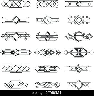 Vintage Vektor Illustration, Konzept geometrische Figur Linie und Design Rahmen retro Label. Dekoration Hintergrund Banner, Luxus elegante Grafik-Logo. Ist Stock Vektor