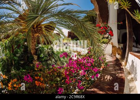 Juli 29, 2020. Lanzarote, Spanien. Das Lagomar Museum, Omar Sharif Haus Stockfoto