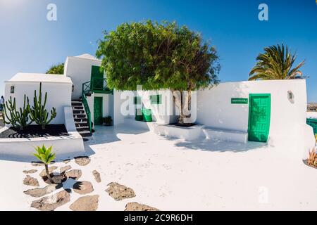 Juli 29, 2020. Lanzarote, Spanien. Ein Teil der Casa Museo del Campesino oder Landwirtschaftsmuseum von dem berühmten Künstler Cesar Manrique entworfen Stockfoto