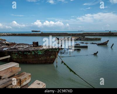 Versenkten Schiff. Stockfoto