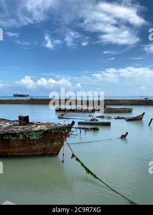 Versenkten Schiff. Stockfoto