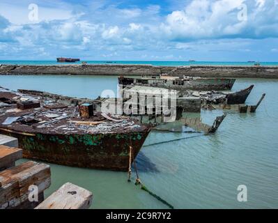 Versenkten Schiff. Stockfoto