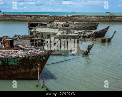 Versenkten Schiff. Stockfoto