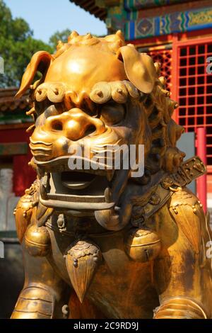 Peking, China - Oktober 14, 2017: Die Verbotene Stadt (Palace Museum), die chinesische Kaiserpalast aus der Ming Dynastie bis zum Ende der Qing dynasten Stockfoto