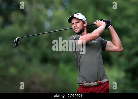 Der belgische Thomas Detry am vierten Tag der Hero Open im Forest of Arden Marriott Hotel and Country Club, Birmingham. Stockfoto