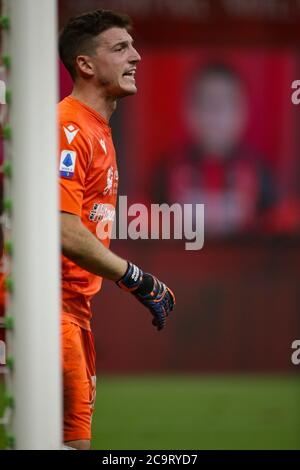 Alessio Cragno (Cagliari) während AC Mailand gegen Cagliari Calcio, italienische Serie A Fußballspiel, Mailand, Italien, 01 Aug 2020 Stockfoto