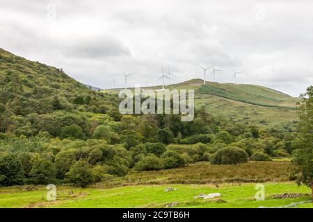 Kilgarvan, Kerry, Irland. August 2020. Windpark außerhalb von KIlgarvan, Co. Kerry, Irland. Kredit; David Creedon / Alamy Stockfoto