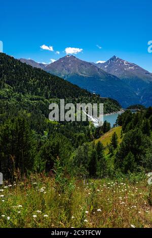 See, Stausee, am Plan d'Amont, oberhalb Aussois, Vanoise Nationalpark, Frankreich Stockfoto