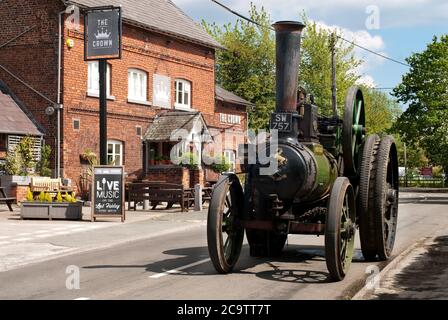 Invicta Traction Engine, Goostrey, Cheshire Stockfoto