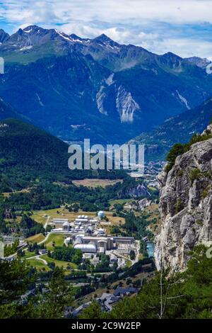ONERA Französisches Luftfahrtforschungszentrum, Windkanäle, Avrieux, Modane, Maurienne-Tal, Frankreich Stockfoto