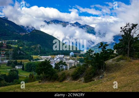 ONERA Französisches Luftfahrtforschungszentrum, Windkanäle, Avrieux, Modane, Maurienne-Tal, Frankreich Stockfoto
