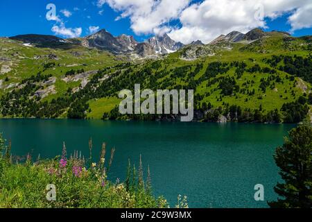 See, Stausee, am Plan d'Amont, oberhalb Aussois, Vanoise Nationalpark, Frankreich Stockfoto