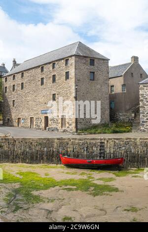 Stadt und Hafen von Portsoy, Aberdeenshire, Schottland Stockfoto