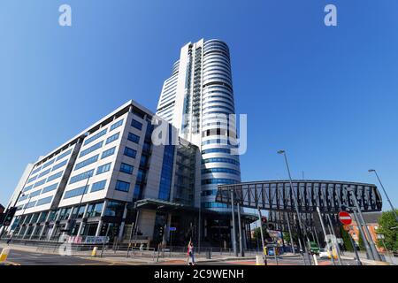 Bridgewater Place in Leeds. Auch bekannt als „The Dalek“ Stockfoto