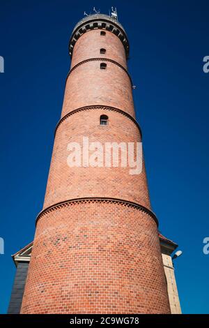 Leuchtturm in Jaroslawiec. Jaroslawiec, Vorpommern, Polen. Stockfoto