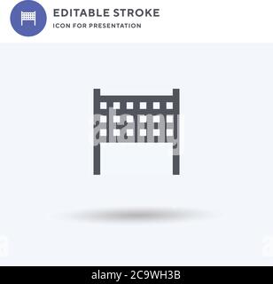 Netzsymbole, gefülltes flaches Zeichen, solides Piktogramm isoliert auf Weiß, Logo-Illustration. Netzsymbol für die Präsentation. Stock Vektor