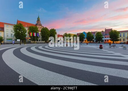 Architektur von Gryfice. Gryfice, Pommern, Polen. Stockfoto
