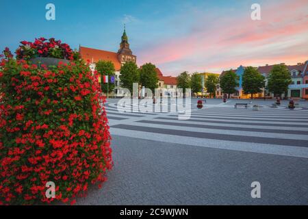 Architektur von Gryfice. Gryfice, Pommern, Polen. Stockfoto