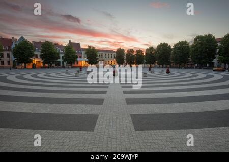 Architektur von Gryfice. Gryfice, Pommern, Polen. Stockfoto