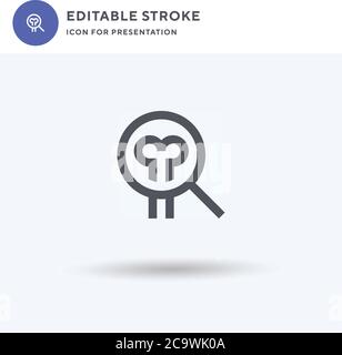 Archäologie Icon Vektor, gefüllt flache Zeichen, solide Piktogramm isoliert auf weiß, Logo-Illustration. Archäologie Symbol für die Präsentation. Stock Vektor