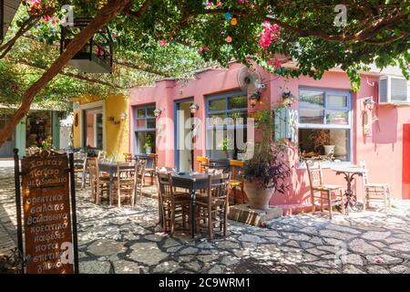 Seitan Pazar, das Zentrum der Altstadt von Preveza Stadt, in Epirus Region, Griechenland, Europa. Stockfoto