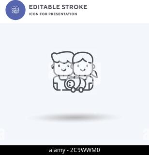 Annahme Icon Vektor, gefüllt flache Zeichen, solide Piktogramm isoliert auf weiß, Logo Illustration. Symbol für die Annahme zur Präsentation. Stock Vektor