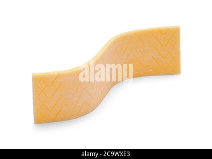 Stock von Wavy Yellow Gum isoliert auf Weiß. Stockfoto