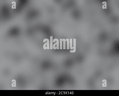 Abstrakt verschwommene Hintergrundgrafik in monochromatischem Grau, Konzept für Verwirrung, Desorientierung, Träumen Stockfoto