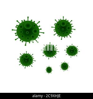 corona Virus Illustrationen Design. Stockfoto