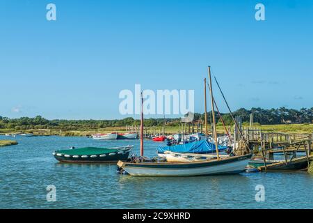 Morston ist einer der beliebtesten Häfen in North Norfolk. Stockfoto