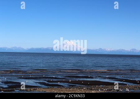 Alaska, Mount Redoubt, Cook Inlet, Usa Stockfoto
