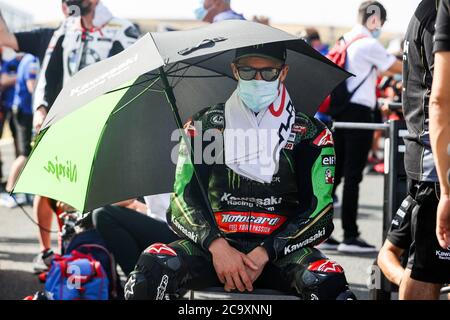 Jerez, Spanien. August 2003. Zweiter Tag der World SBK Rennen auf dem Jerez Angel-Nieto Circuit, Jerez 2. August 2020 J.Rea SBK Circuito de Jerez Angel-Nieto/Cordon Pressequelle: CORDON PRESS/Alamy Live News Stockfoto